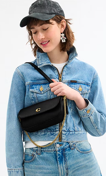 COACH BROOK FLAP CHAIN BAG