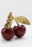 COACH CHERRY BAG CHARM