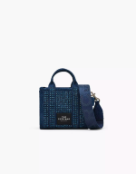 MARC JACOBS THE CRYSTAL DENIM CROSSBODY TOTE BAG